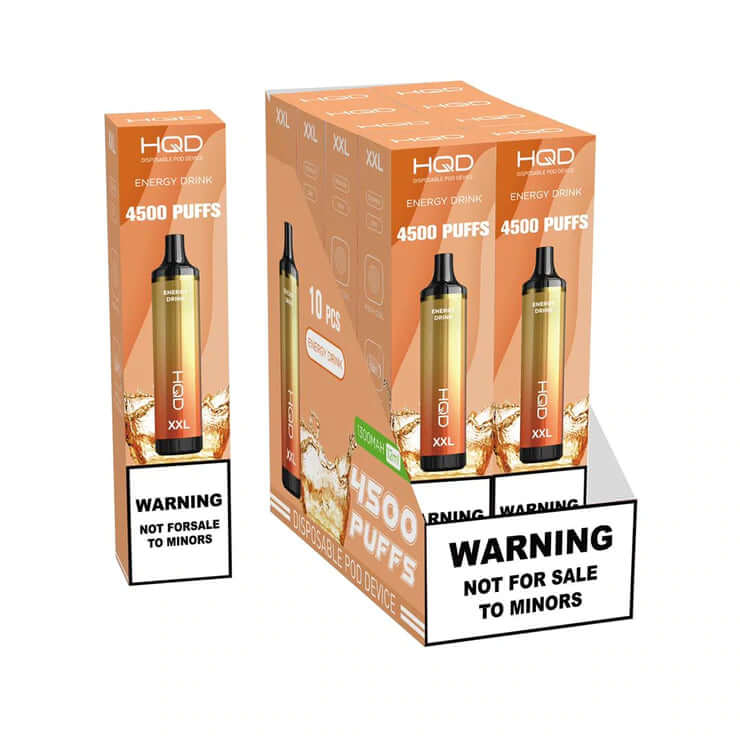 HQD XXL 4500 PUFFS DISPOSABLE VAPE With Energy Drink Flavor