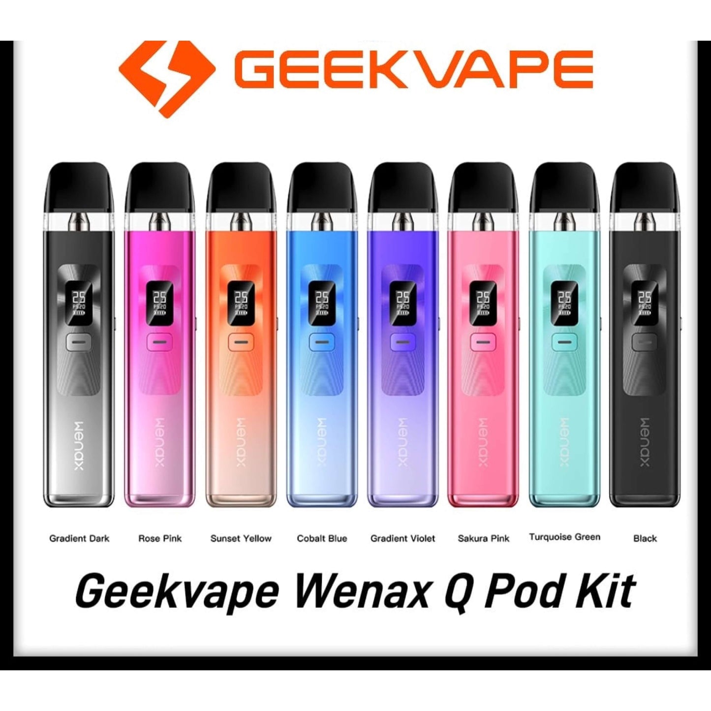 Geekvape Wenax Q Pod Kit 1000mAh With new look and good price In UAE 2023GEEK VAPE,wenax Q Kit