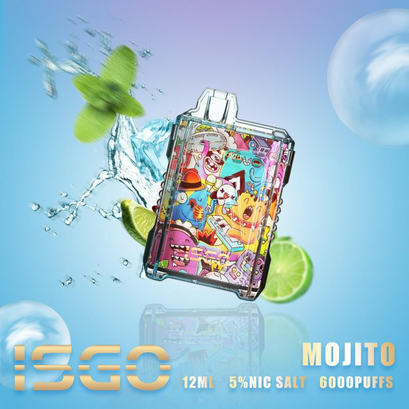 ISGO Mojito disposable vape 6000 puffs 12ml 5% nic salt
