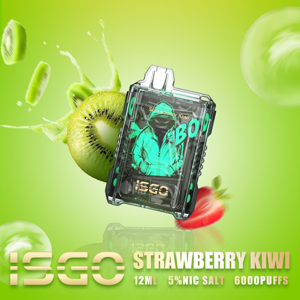 ISGO Strawberry Kiwi disposable vape 6000 puffs 12ml 5% nic salt