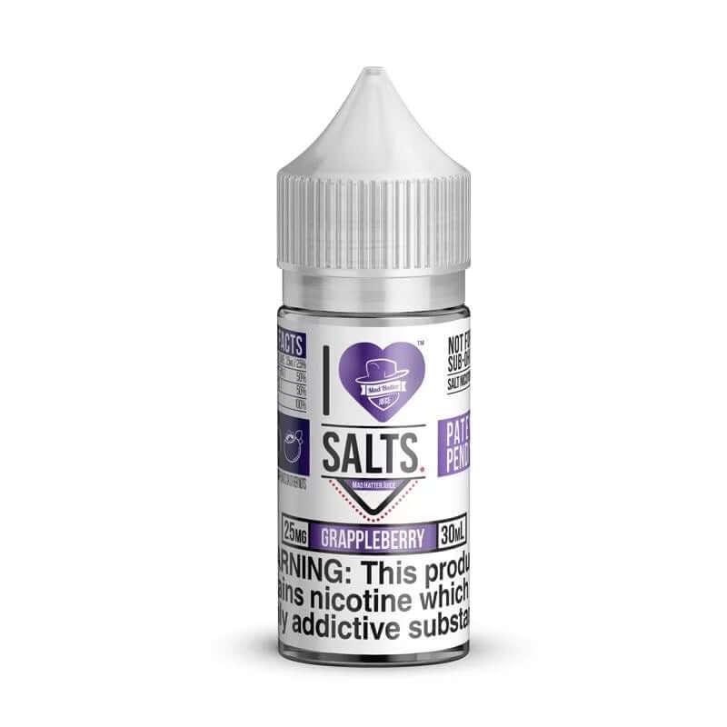 I Love Salts Grappleberry nicotine salt e-liquid bottle