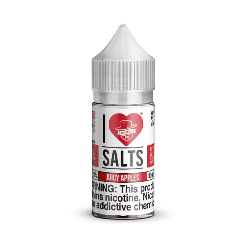 I Love Salts Juicy Apples nicotine salt e-liquid bottle