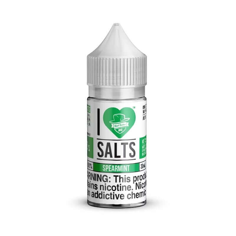 I Love Salts Spearmint nicotine salt e-liquid bottle