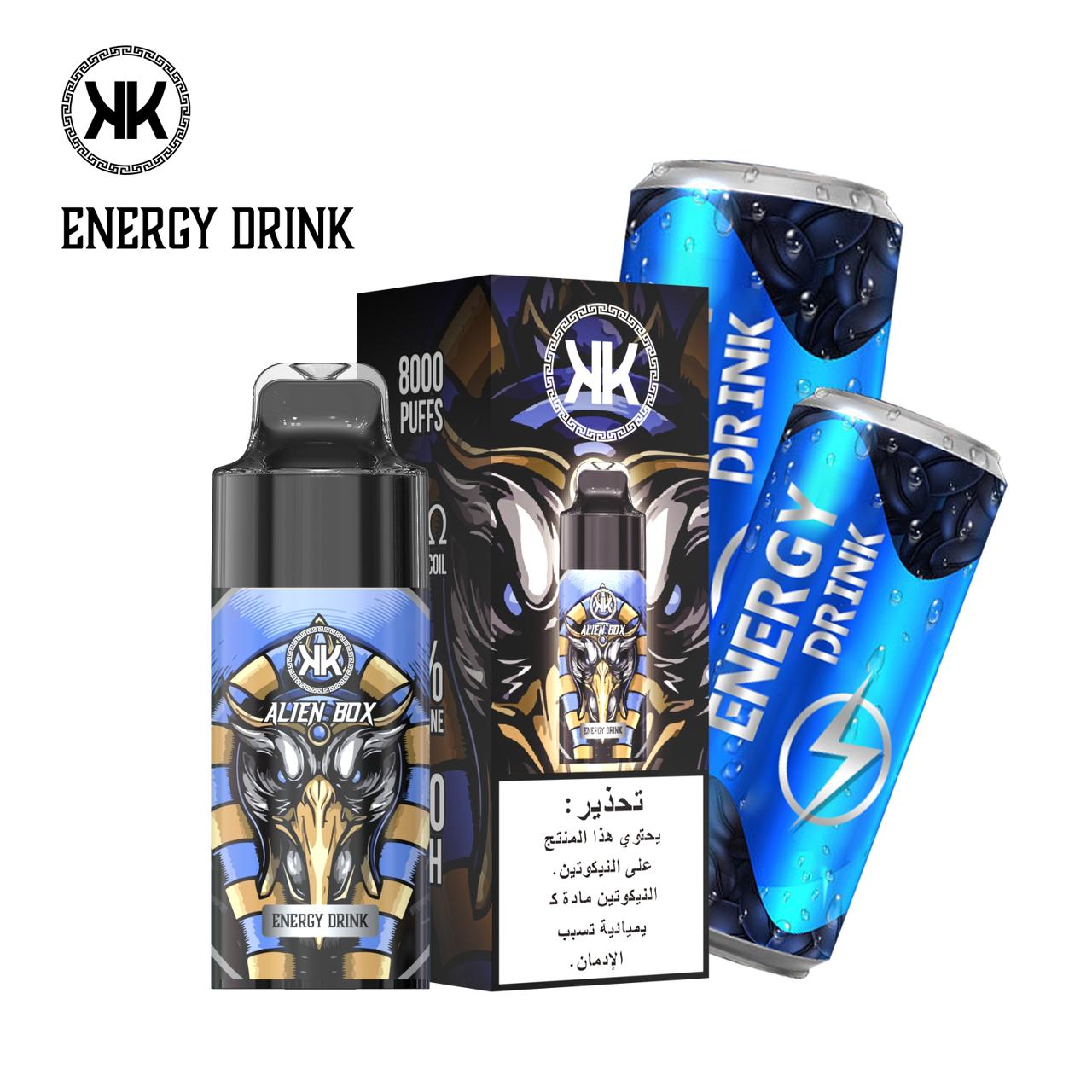 KK Alien Box 8000 puffs disposable vape with Energy Box flavor