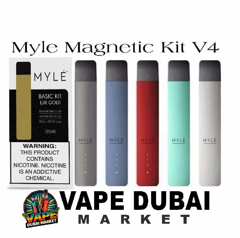MYLE V4 Basic Kit color options lineup with packaging
