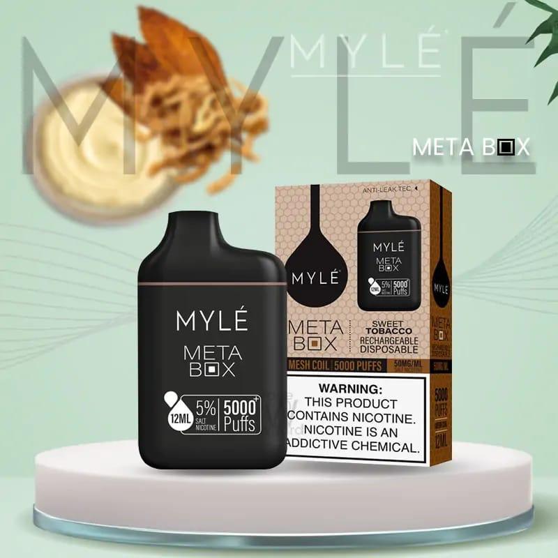 Myle Meta Box Sweet Tobacco 5000 puffs disposable vape with sweet tobacco flavor 2
