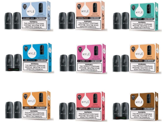 Myle V5 Meta Pods assorted flavors 1600 puffs per pod