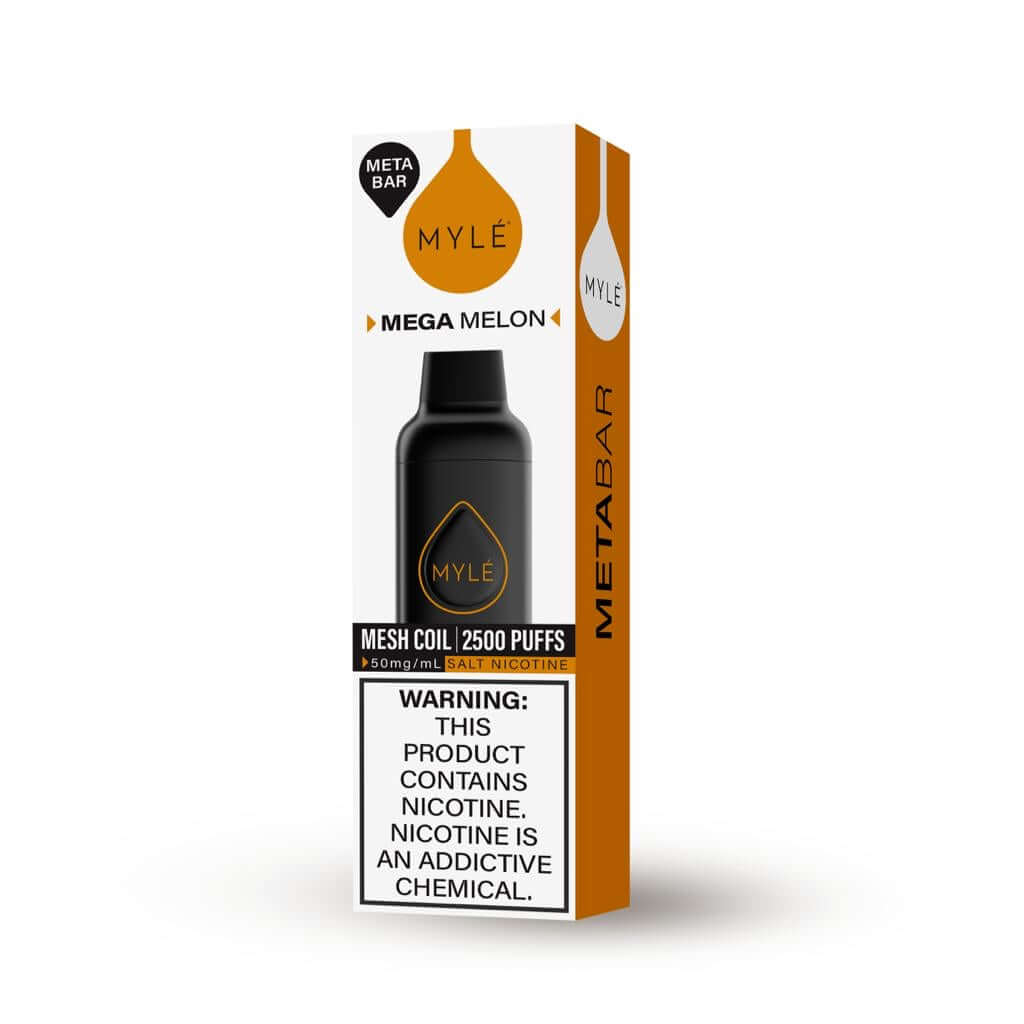 Myle meta bar 2500 puffs Disposable Vape With Mega Melon Flavor