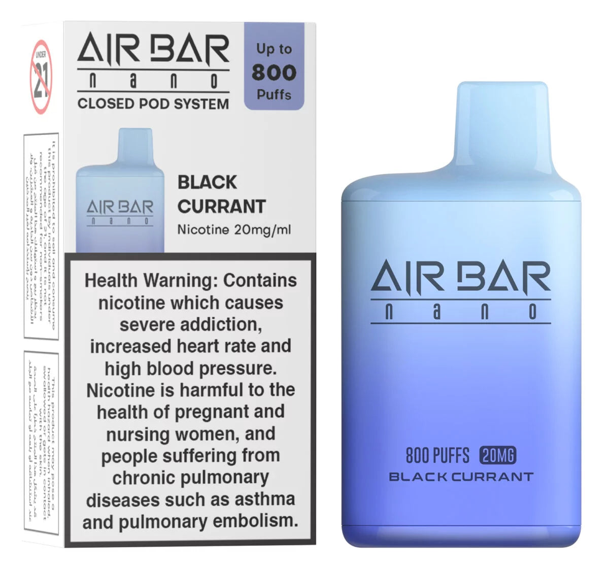 Air bar Nano 800 Puffs