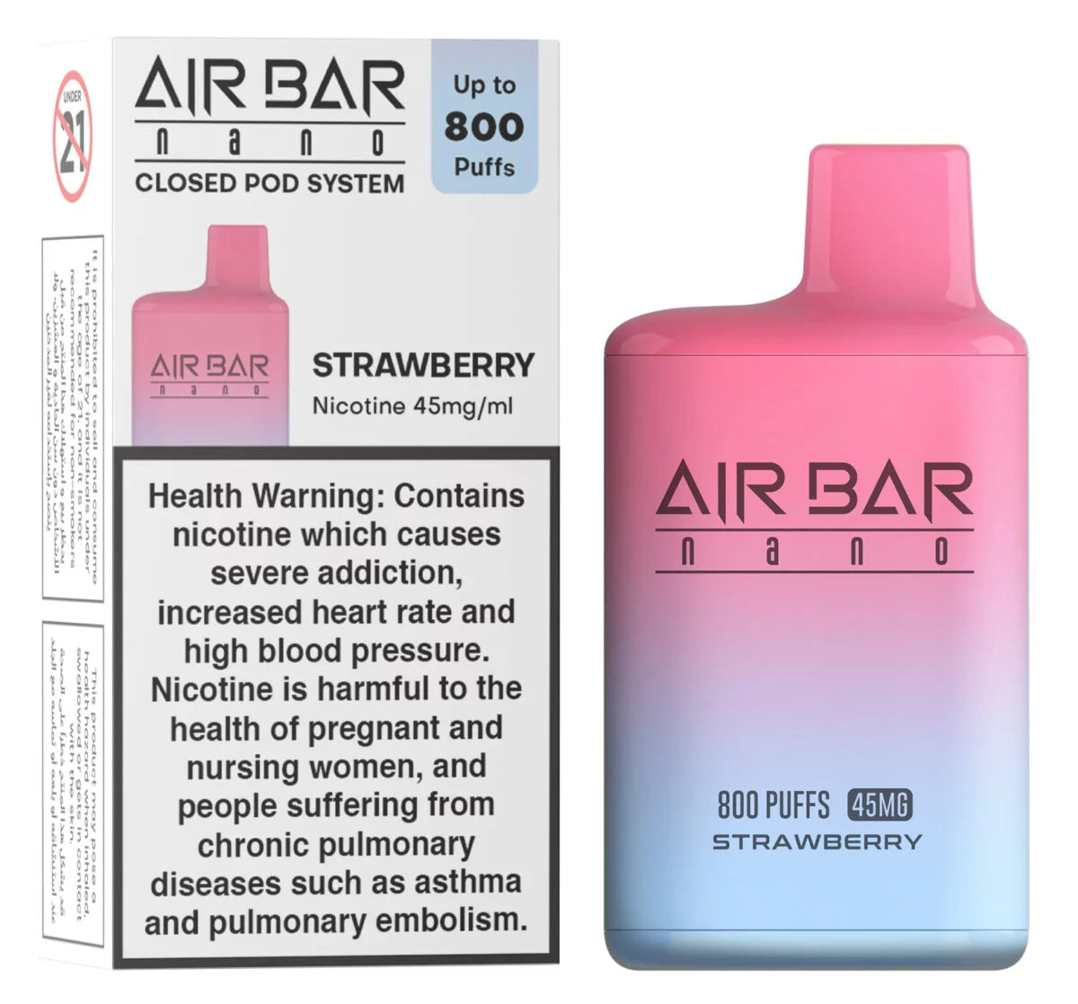 Air bar Nano 800 Puffs