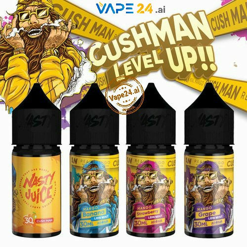 Nasty E-Liquid Cushman Series 30ml Juice,Mango Banana,Mango Grape & Mango Strawberry Favors