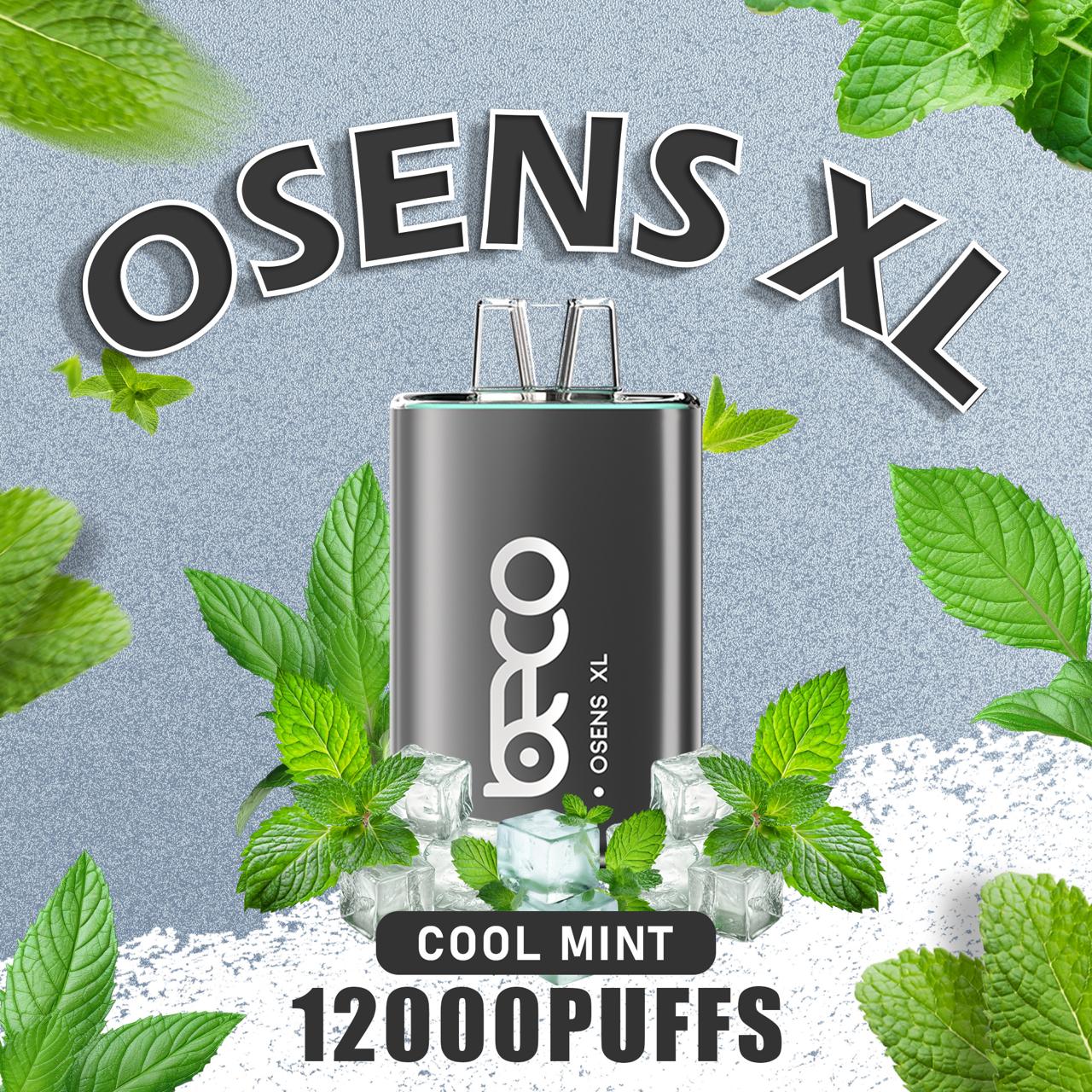 Osens XL Cool Mint disposable vape 12000 puffs with mint and ice