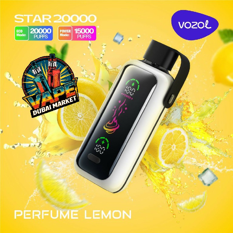 Vozol Star 20000 Puffs Perfume Lemon Disposable Vape Dubai – Citrus Vape Flavor