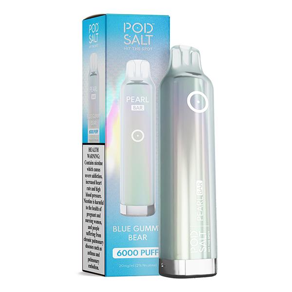 Pod Salt Pearl Bar Blue Gummy Bear – 6000 puffs disposable vape with blue gummy flavor
