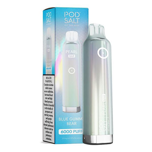 Pod Salt Pearl Bar Blue Gummy Bear – 6000 puffs disposable vape with blue gummy flavor