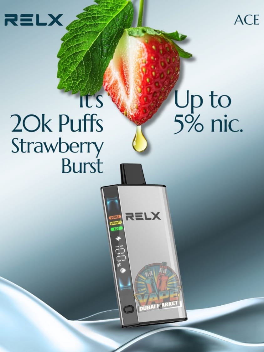 Relx Ace 20000 Puffs Strawberry Burst Disposable Vape Device