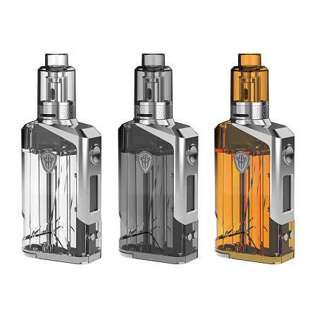 Rincoe Jellybox 228W TC Kit color options: full clear, black clear, amber clear
