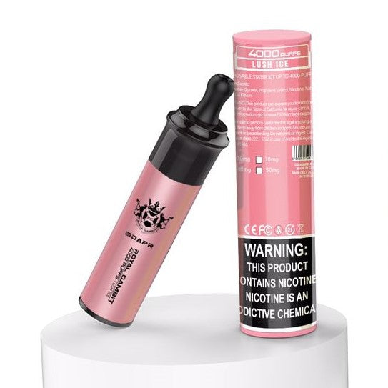 Royal Gambit Lush Ice disposable vape 4000 puffs with packaging