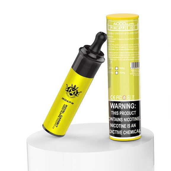 Royal Gambit Pineapple Ice disposable vape 4000 puffs with packaging