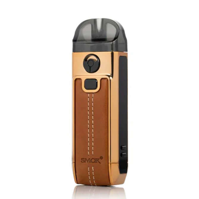 SMOK Nfix Pro Kit gold brown leather finish pod vape