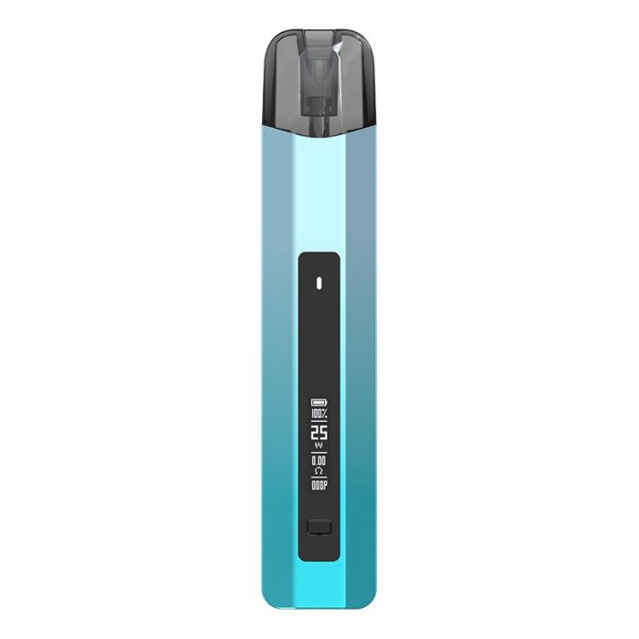 SMOK Nfix Pro Kit pod vape silver blue color front view