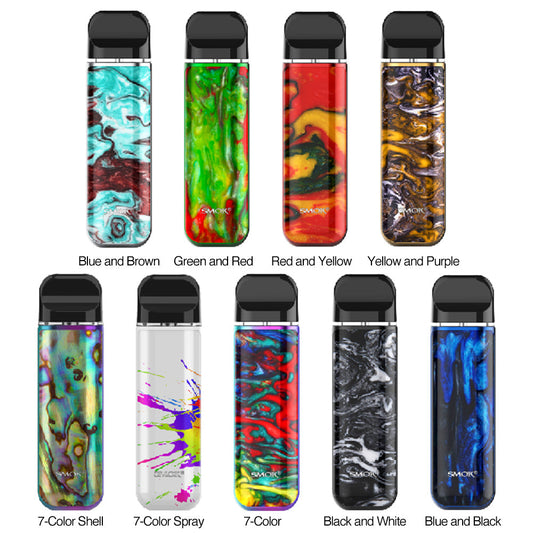 SMOK Novo 2 Pod Kit all color options lineup including shell, spray, and marble