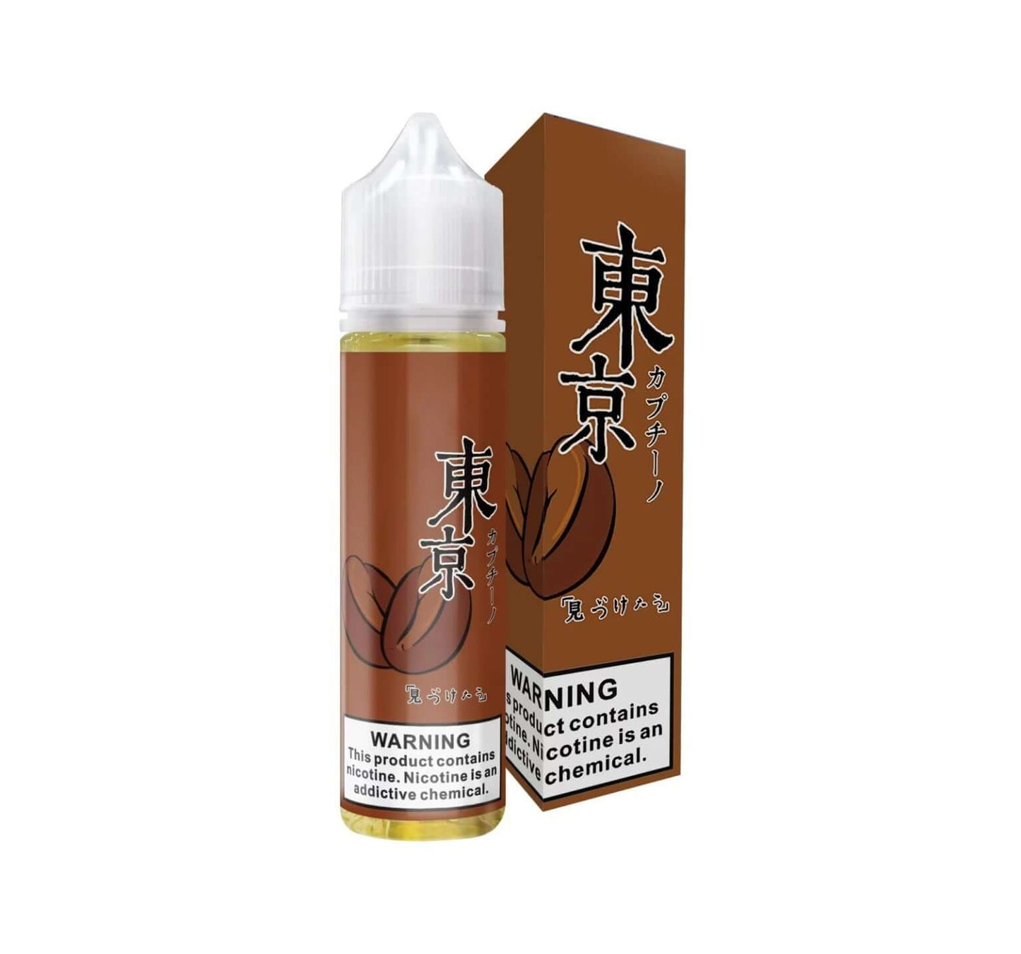 Tokyo cappuccino e-liquid 60ml bottle and box Japan vape juice
