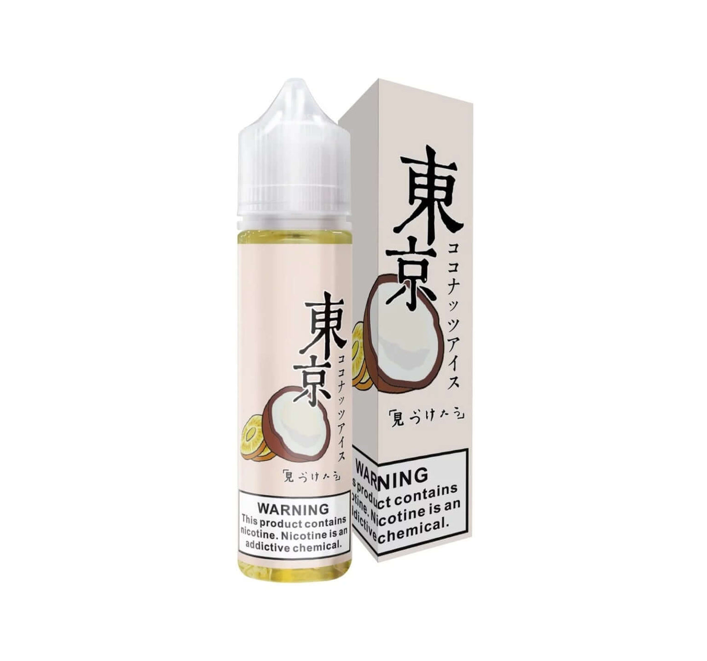 Tokyo coconut ice e-liquid 60ml bottle and box Japan vape juice