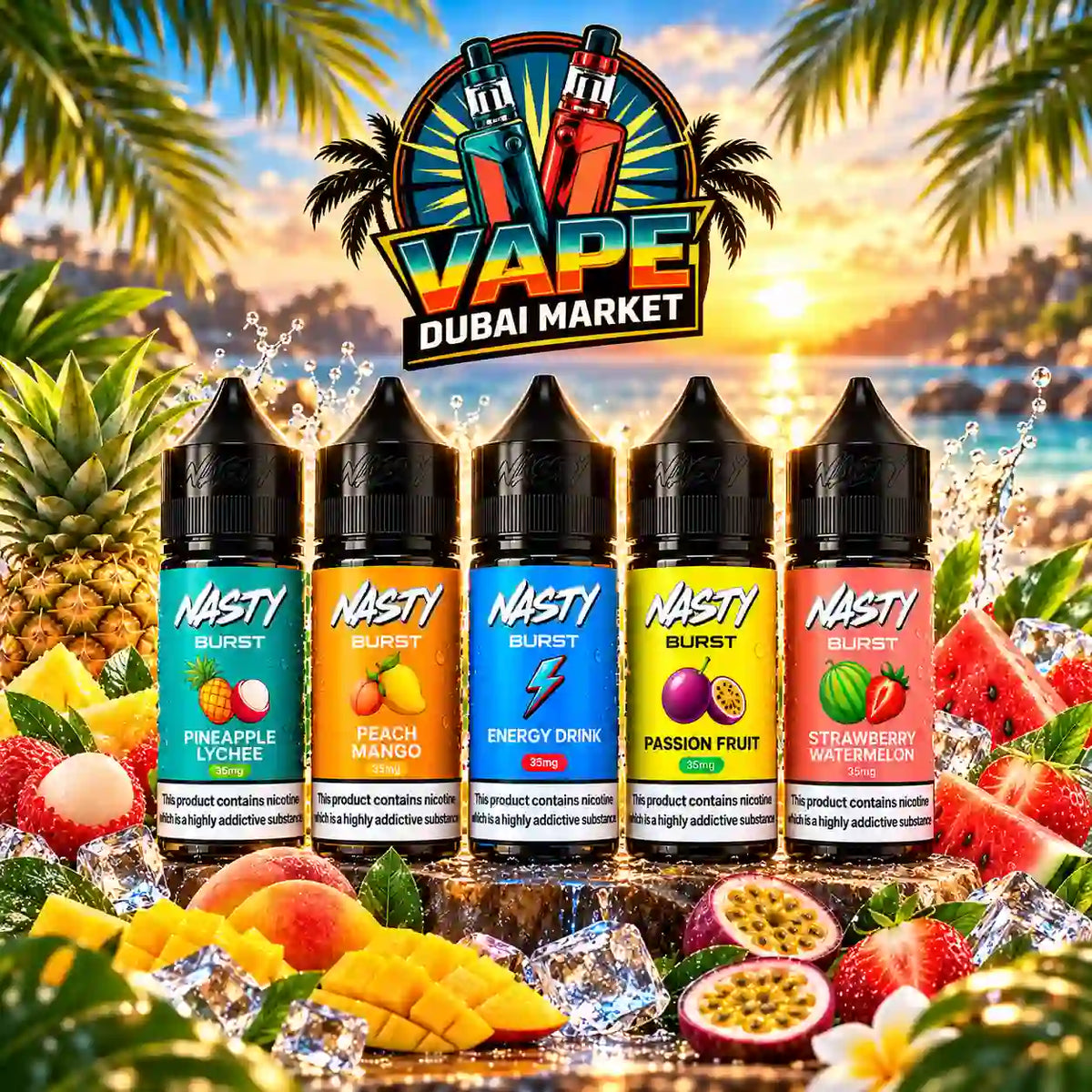 Nasty Juice BURST Salt Nic E-Liquid 30ml (35mg & 50mg)