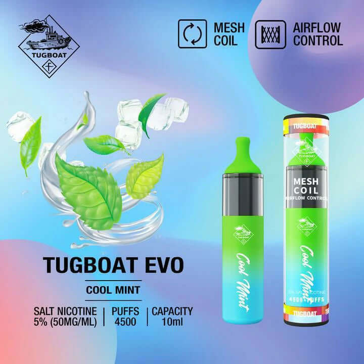 Tugboat Evo 4500 puffs Disposable Vape Best and popular 2023Tugboat Evo