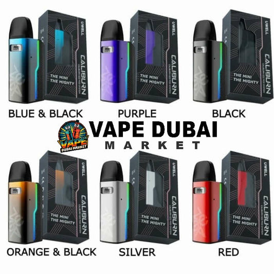 Uwell Caliburn GZ2 Pod System all color options with packaging