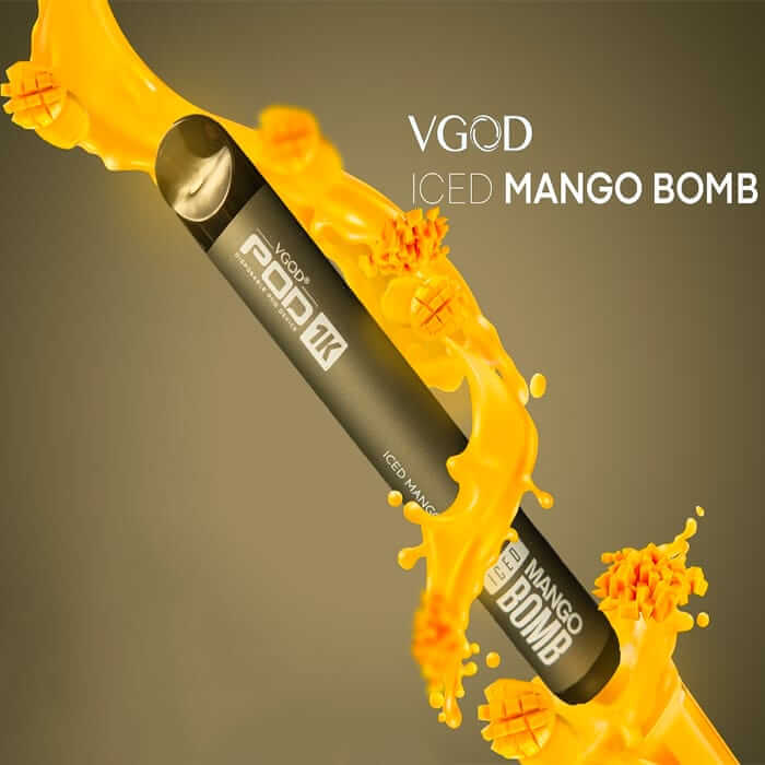 VGOD Pod 1K Iced Mango Bomb – disposable vape with iced mango bomb flavor