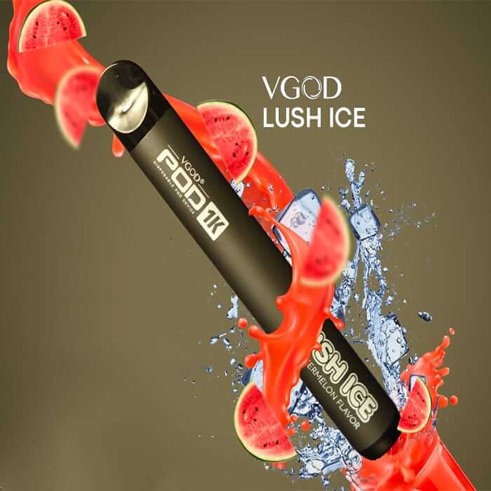 VGOD Pod 1K Lush Ice – disposable vape with lush ice watermelon flavor