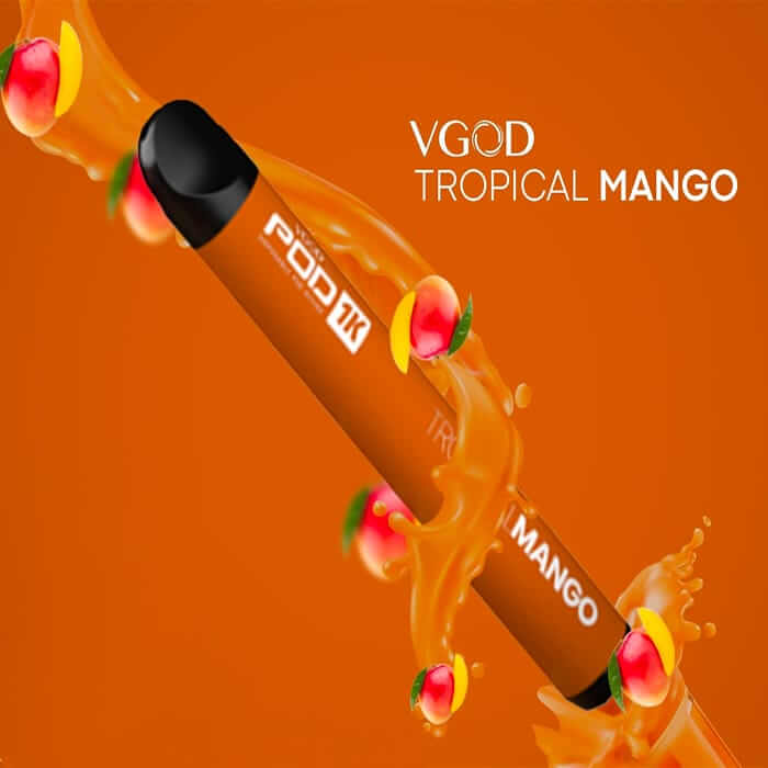 VGOD Pod 1K Tropical Mango – disposable vape with tropical mango flavor
