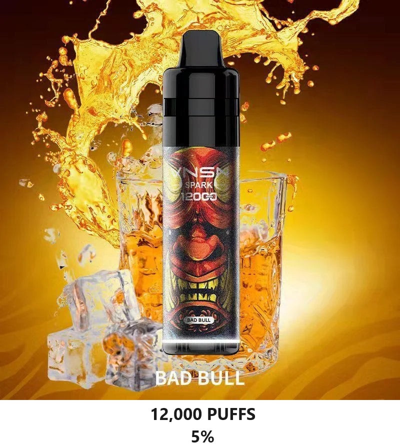 VNSN Spark Bad Bull disposable vape 12000 puffs with energy drink flavor 5% nicotine