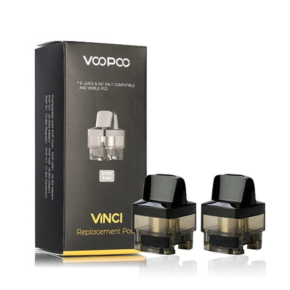VOOPOO VINCI replacement pod cartridge 5.5ml 2-pack, PnP coil compatible