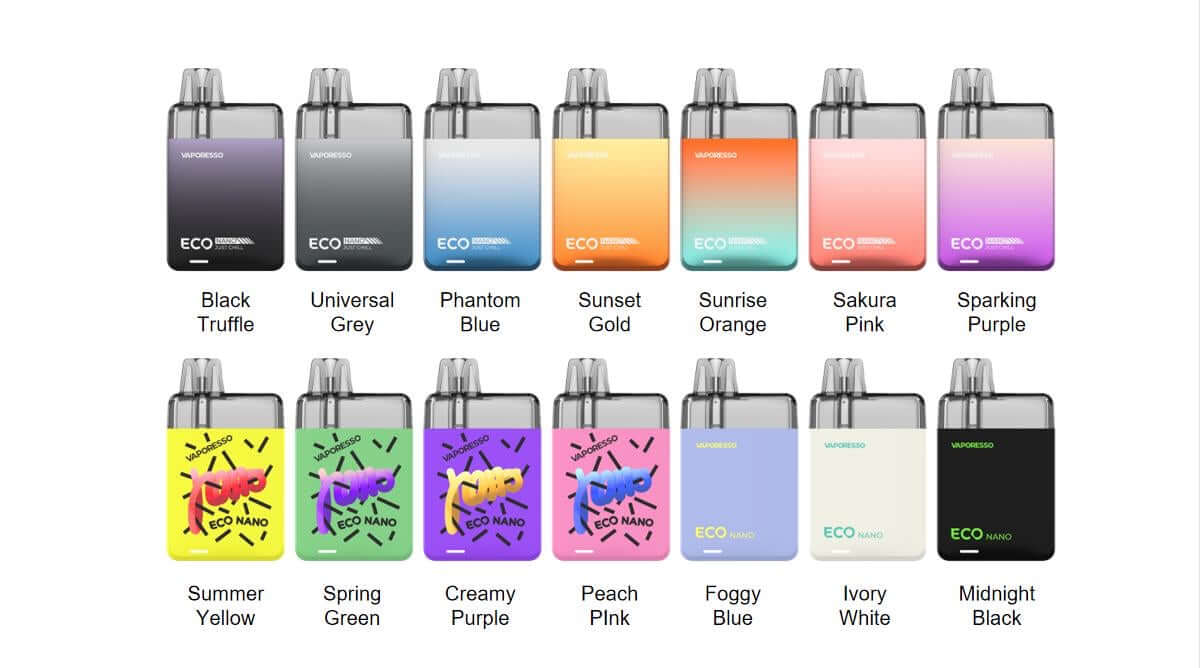 Vaporesso Eco Nano refillable pod vape 13000 puffs 6ml 1000mAh All Flavours (2)