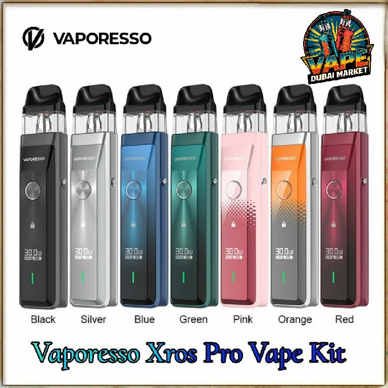Vaporesso Xros Pro Vape Kit all color options lineup 30W pod system