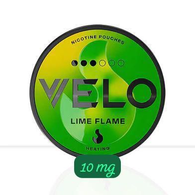 Velo nicotine pouches Lime Flame flavor 10mg can