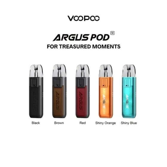 Voopoo Argus Pod SE Kit all color options lineup pod system