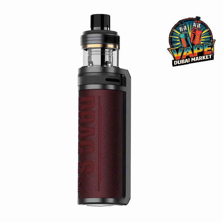 Voopoo Drag S Pro Pod Mod Kit red leather finish