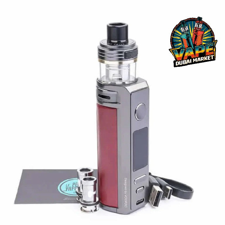 Voopoo Drag S Pro Pod Mod Kit red with coils and USB cable
