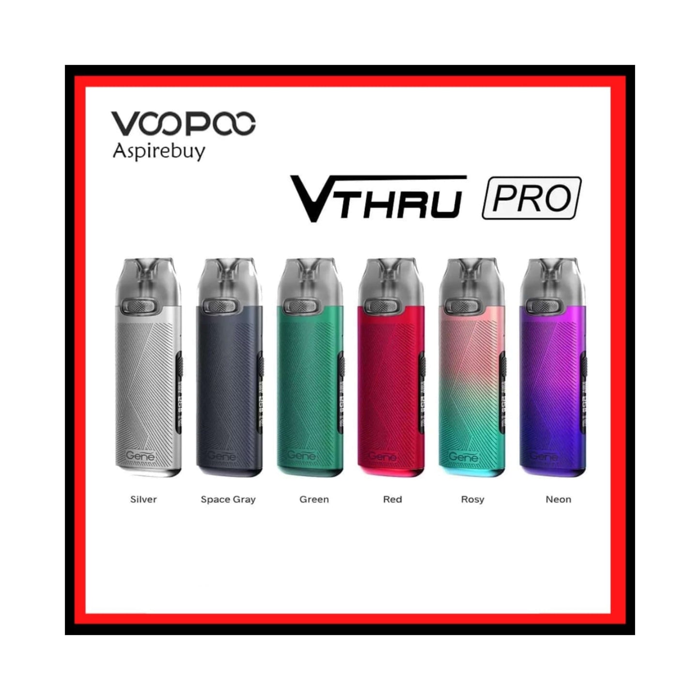 Voopoo VThru Pro Pod kit New Edition all color lineup