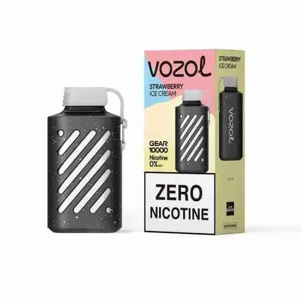 Vozol Gear 10000 Puffs Strawberry Ice cream disposable vape zero nicotine with box