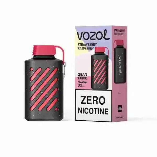 Vozol Gear 10000 Puffs Strawberry Raspberry disposable vape zero nicotine with box
