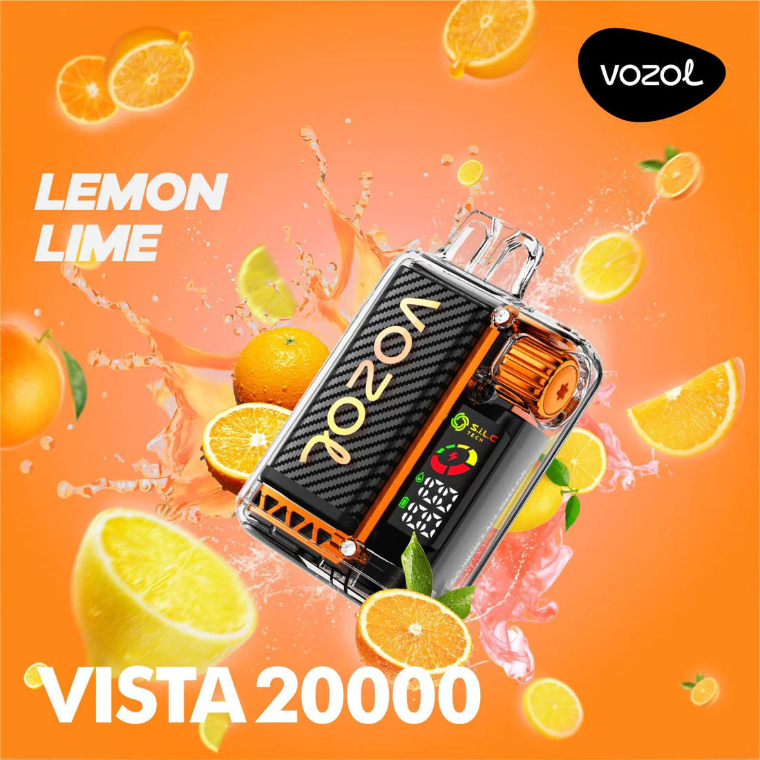 Vozol Vista 20000 Lemon Lime – disposable vape with lemon lime flavor
