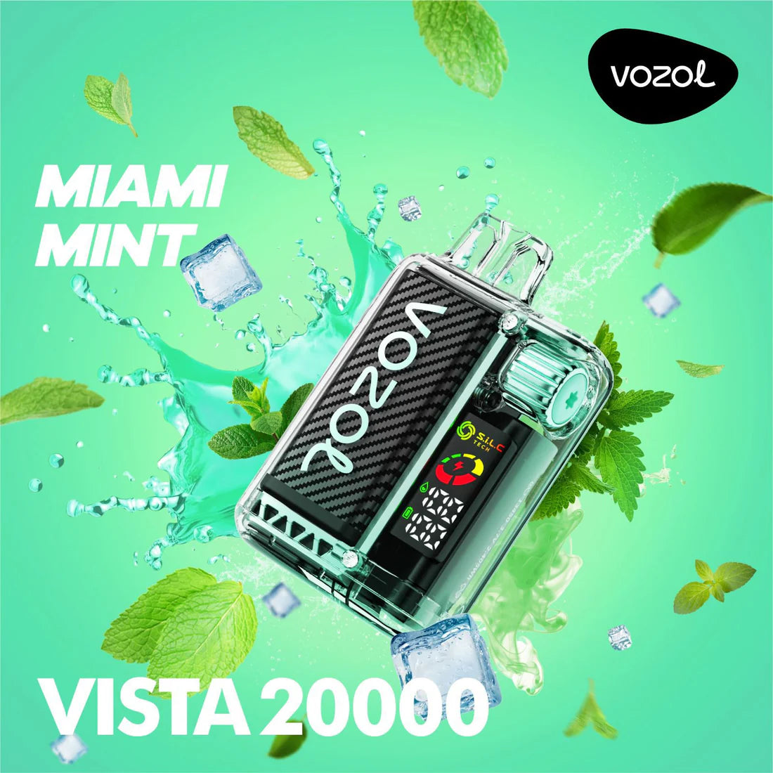 Vozol Vista 20000 Miami Mint – disposable vape with Miami mint flavor