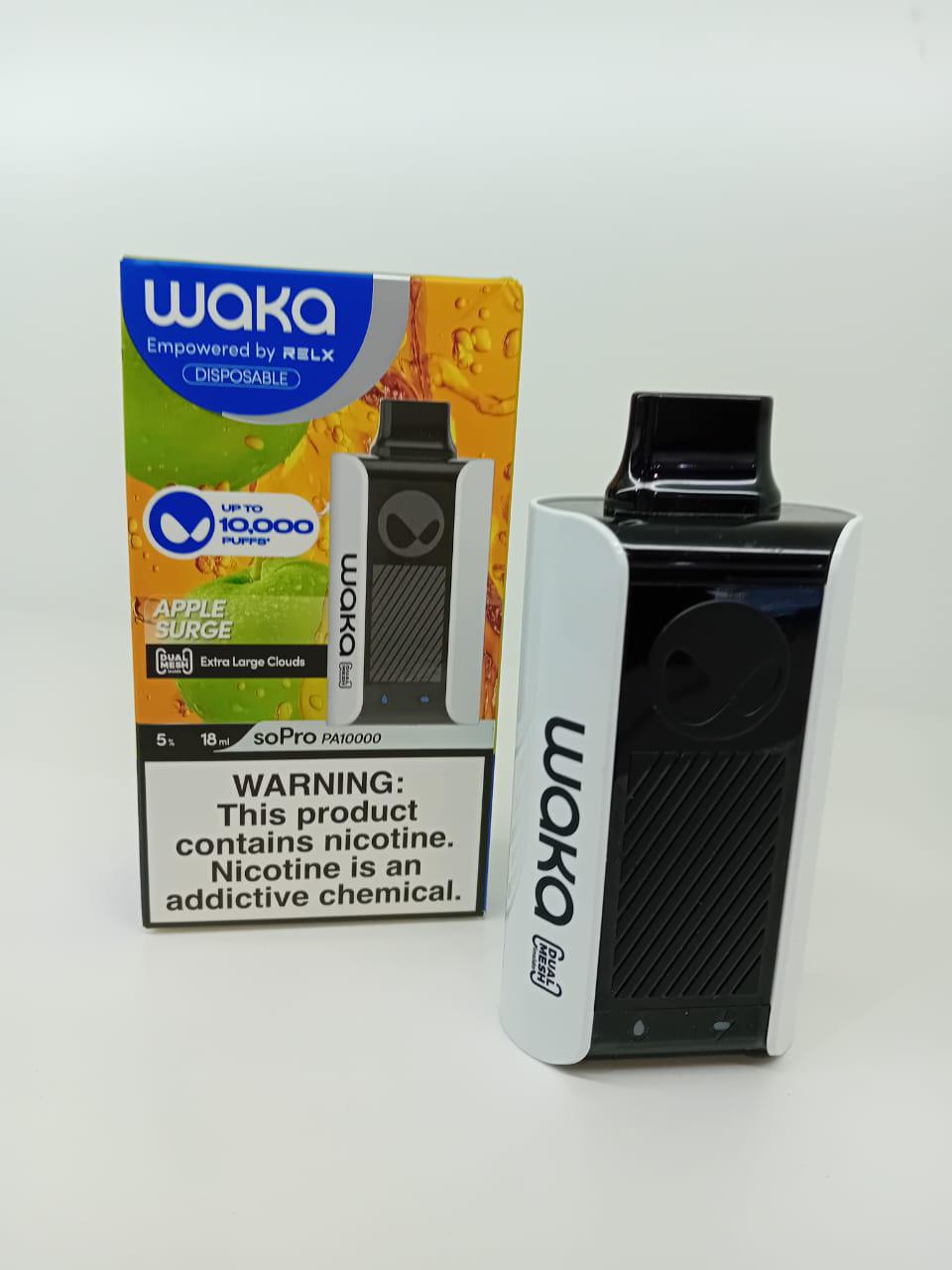 WAKA Apple Surge disposable vape 10000 puffs with box device
