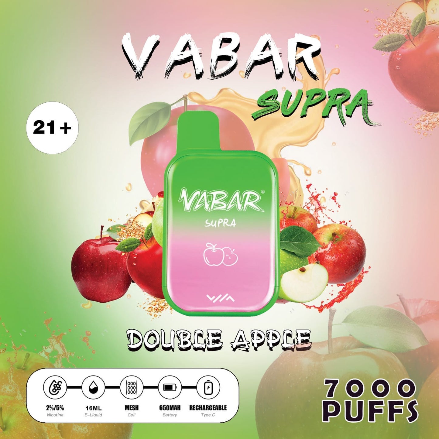 Vabar Supra 7000 Puffs Disposable in UAE 2023