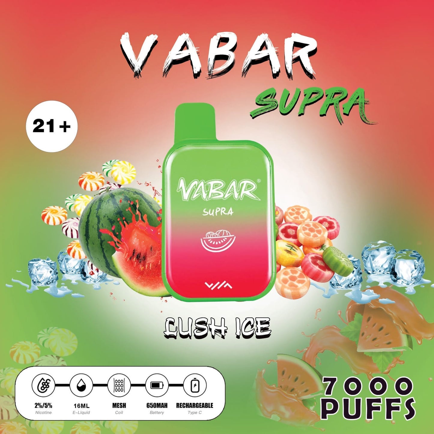 Vabar Supra 7000 Puffs Disposable in UAE 2023